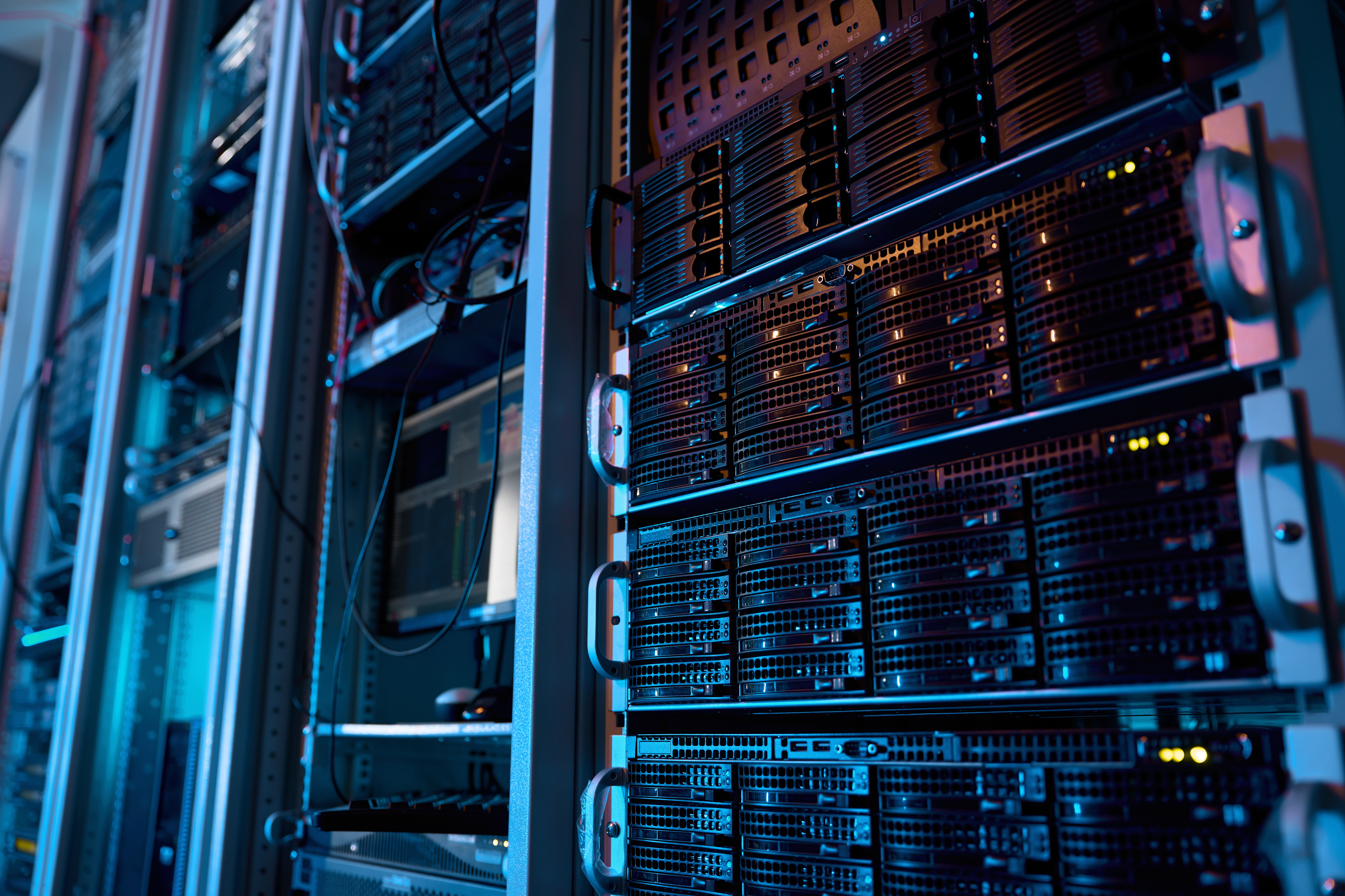 Supercomputer server rack